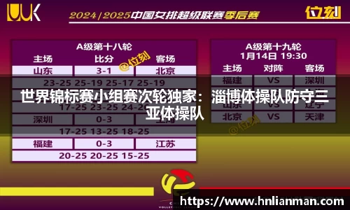 世界锦标赛小组赛次轮独家：淄博体操队防守三亚体操队
